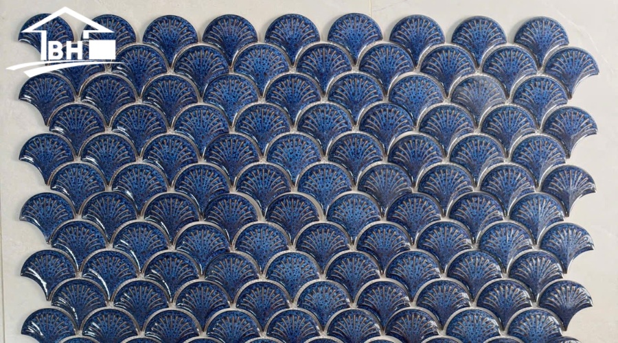 Gạch mosaic vảy cá là gì fish scale tile