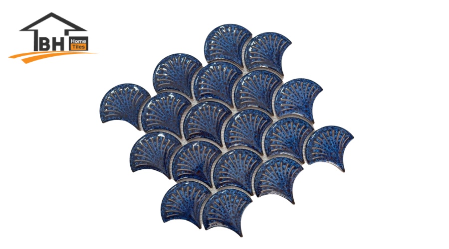 Gạch mosaic vảy cá MHF 02 sang trọng hiện đại