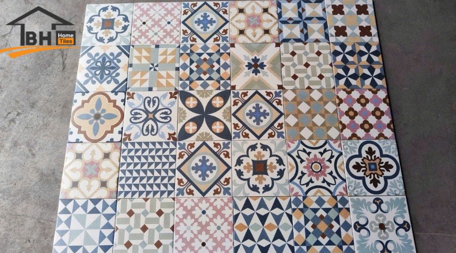 Gạch bông cổ điển 20x20 hoa văn cổ điển tinh tế