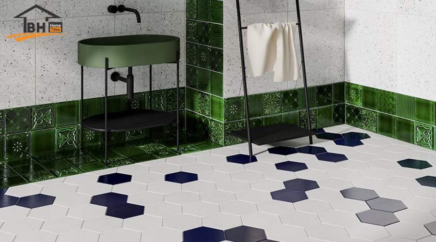BH Home Tiles trưng bày gạch lát sàn phòng tắm