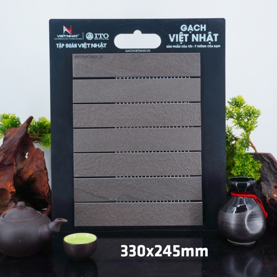 Gạch Trang Trí BGE AuroraTile Grand – Gạch Vỉ Thanh Đũa Màu Sắc Rực Rỡ Lớn 245x325mm