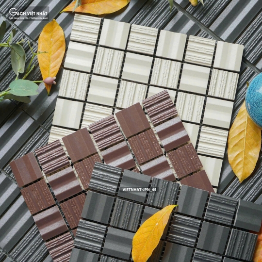 Gạch Việt Nhật JPN_455 – Nghệ Thuật Thẩm Mỹ Từ Sự Kết Hợp Của Những Viên Chip Mosaic