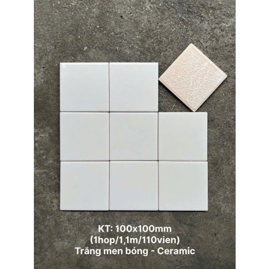 ✨ GẠCH THẺ 10×10CM BHHOMETILES – BỀ MẶT BÓNG, MÀU SẮC CÓ GU