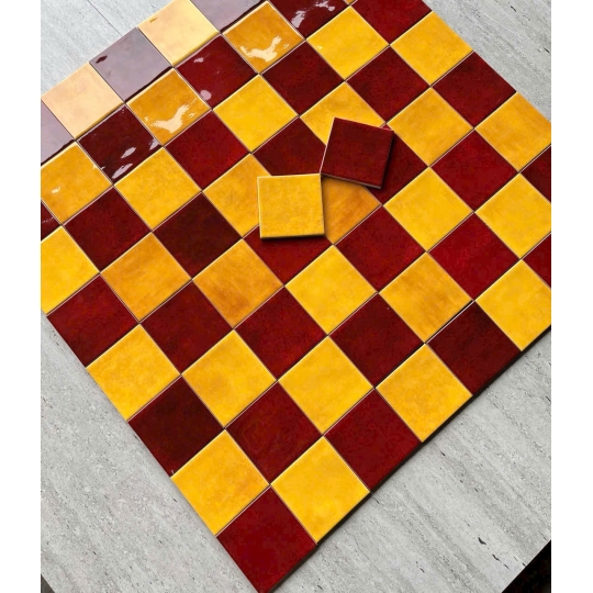 GẠCH THẺ 10×10CM BHHOMETILES – MỘT CHÚT VÀNG, CẢ KHÔNG GIAN BỪNG SÁNG
