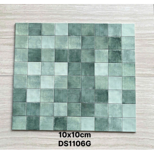 GẠCH THẺ 10×10CM BHHOMETILES – MỘT MẢNG XANH, ĐỦ ĐỂ KHÔNG GIAN KHÁC ĐI