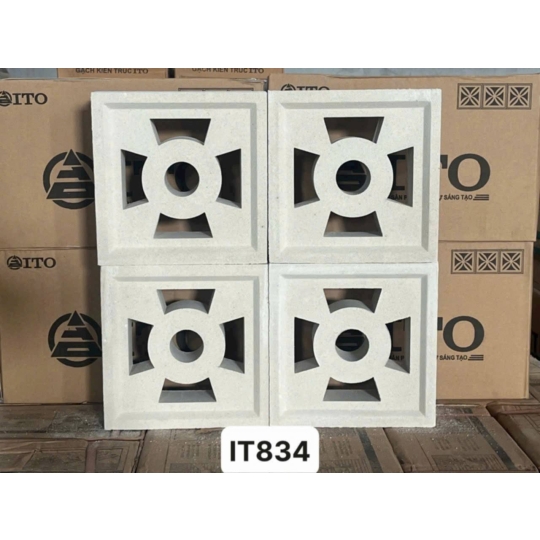 Gạch Bông Gió Ito 834 – Điểm Chạm Hình Học Cho Không Gian Có Gu Bhhometiles