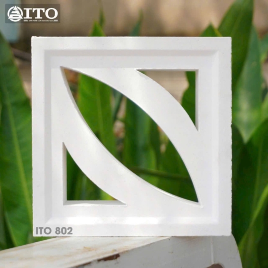 Gạch Bông Gió Ito 802 – Vẻ Đẹp Tối Giản Tạo Điểm Nhấn Kiến Trúc Hiện Đại Bhhometiles