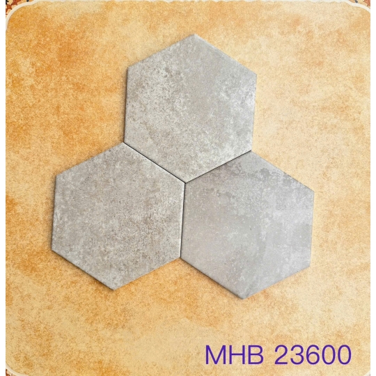 Gạch Lục Giác 20x23cm Màu Xám Khói MIX MÀU