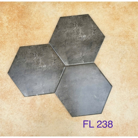 Gạch Lục Giác 20x23cm Màu Xám Khói MIX MÀU