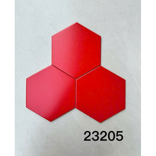 Gạch Lục Giác 20x23cm Màu Đỏ Tươi LG 23205