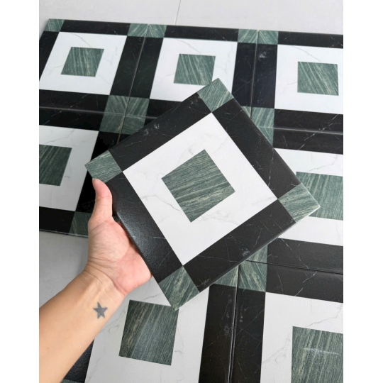 Gạch Bông Vintage 20x20cm – Lý Tưởng Cho Homestay & Studio GB 2360