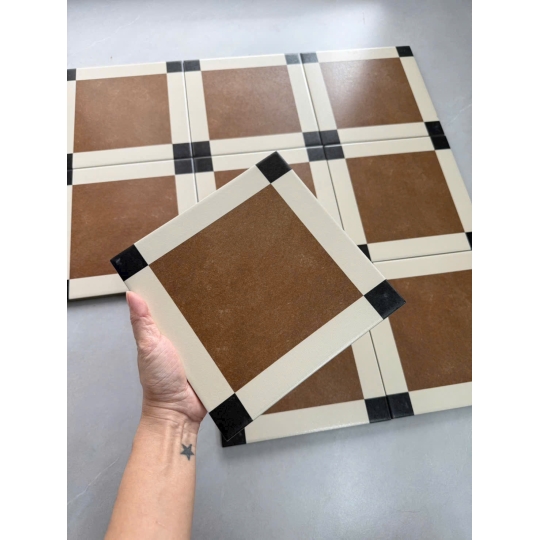 Gạch Bông 200x200mm Cho Quán Café – Họa Tiết Retro Cá Tính GB 2325