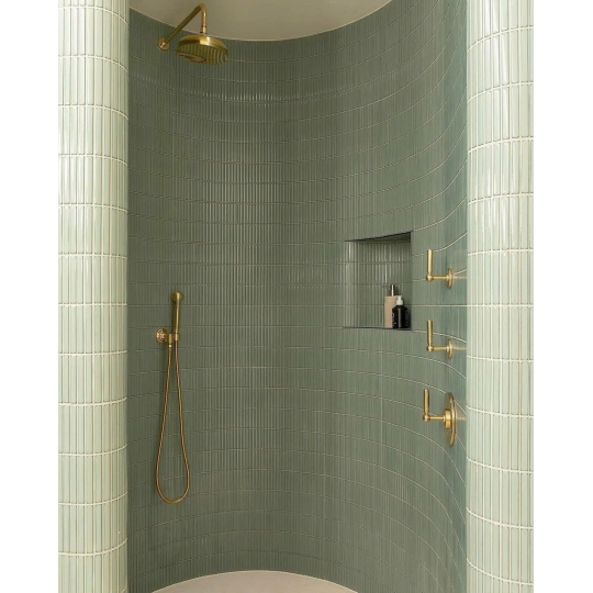 Gạch Mosaic Thẻ Que Màu Xanh Lam Nhẹ MHT 048