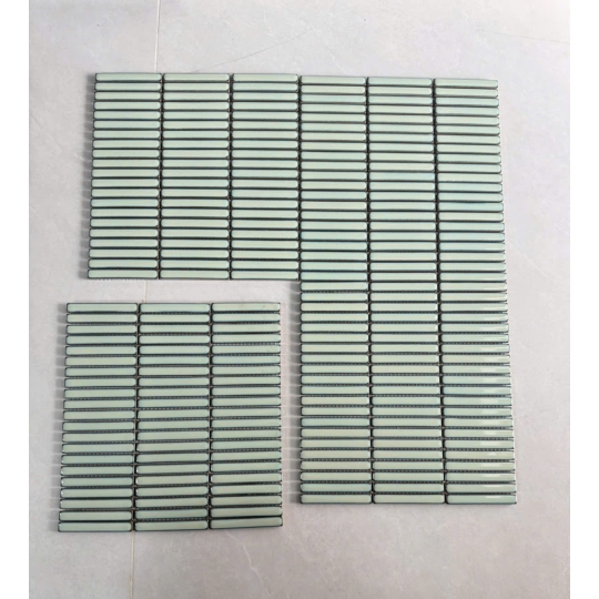 Gạch Mosaic Thẻ Que Màu Xanh Lam Nhẹ MHT 048