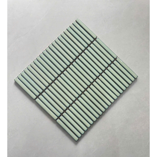 Gạch Mosaic Thẻ Que Màu Xanh Lam Nhẹ MHT 048