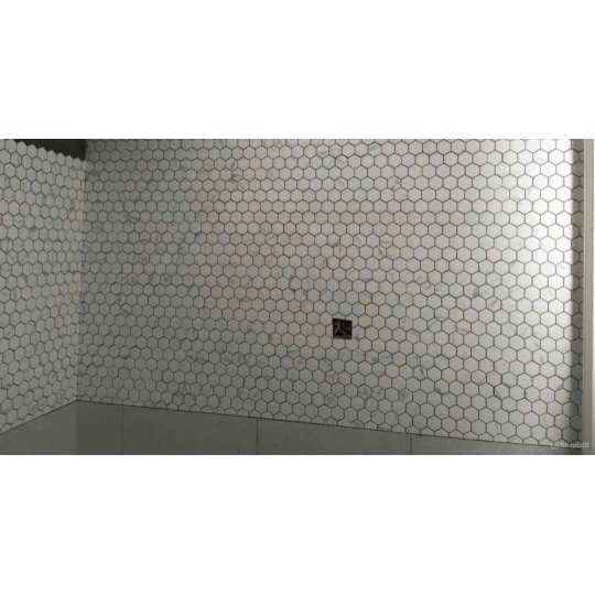 Gạch Mosaic Lục Giác Vân Mây Trắng P59M01
