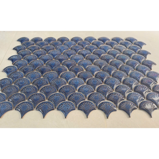 Gạch Mosaic Vảy Cá MHF 02 – Tinh Hoa Nghệ Thuật Trang Trí