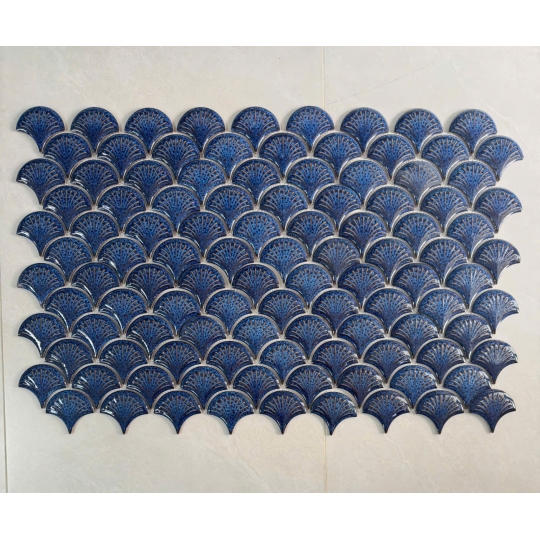 Gạch Mosaic Vảy Cá MHF 02 – Tinh Hoa Nghệ Thuật Trang Trí