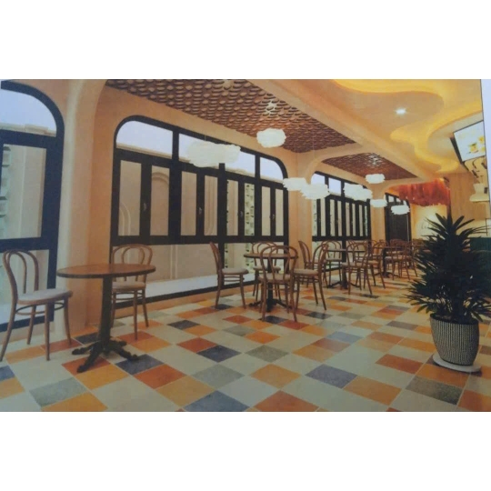 Gạch bông 200X200MM hoa văn nghệ thuật nâu đất GB 202