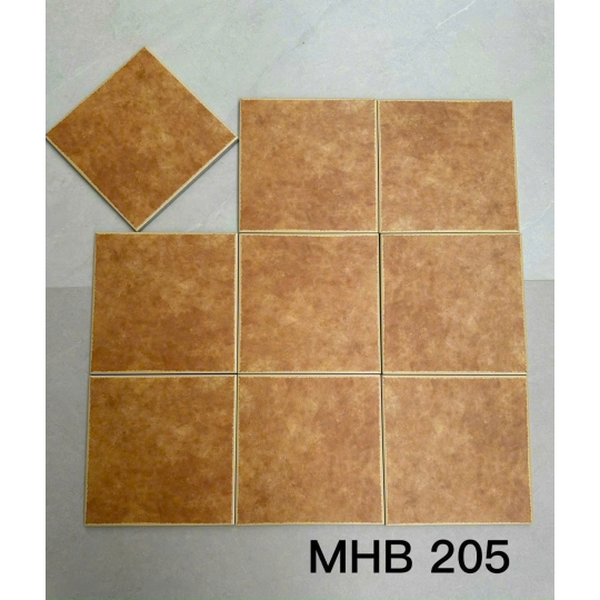 Gạch bông 200X200MM hoa văn nghệ thuật nâu đất GB 202