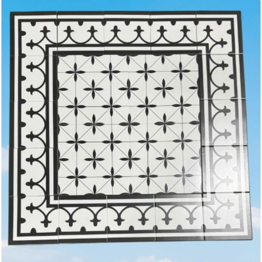 GẠCH VIỀN VÀ GÓC ĐẸP CHO GẠCH BÔNG 200X200MM