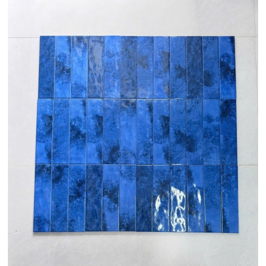 Gạch Thẻ Màu Xanh Biển Sâu 75x300mm – Thanh Lịch & Tĩnh Lặng Cho Không Gian AQUA 75365