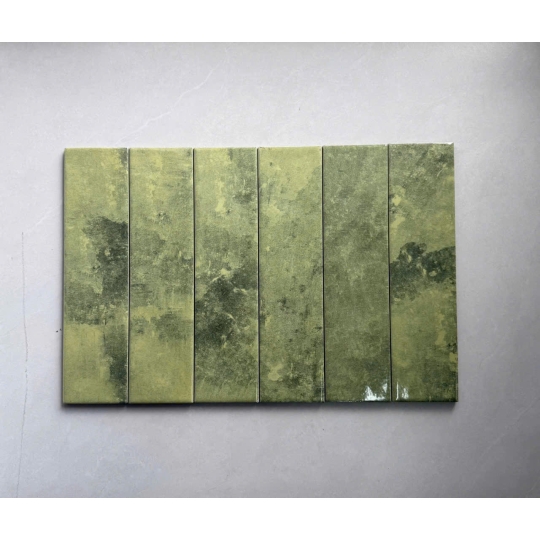 Gạch Thẻ Màu Xanh Rêu Đậm 75x300mm – Cổ Điển & Sang Trọng Cho Không Gian Riêng AQUA 75361