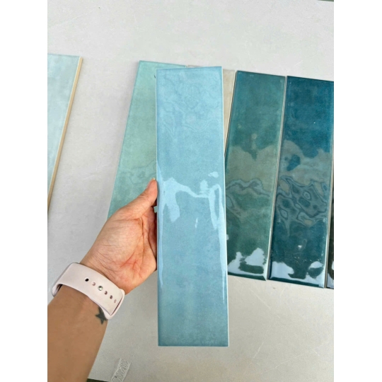 Gạch Thẻ Xanh Mint 75x300mm – Nhẹ Nhàng & Trẻ Trung, Phù Hợp Studio AQUA