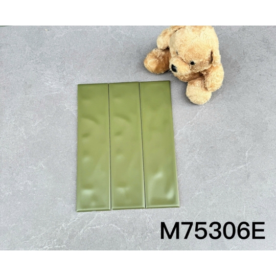 Gạch thẻ xanh mint pastel 75x300mm – Nhẹ nhàng, trẻ trung kiểu Hàn AQUA 75306C