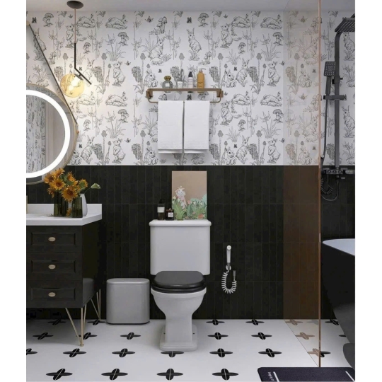 Gạch thẻ Moss Green Textured 300x600mm – Xanh rêu hiệu ứng sần nhẹ MHR 106D