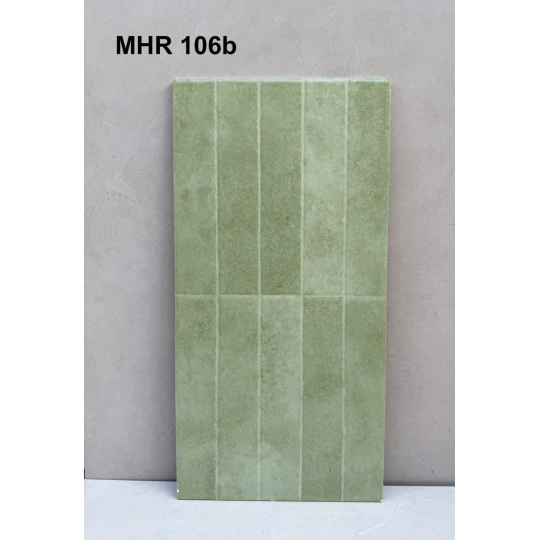 Gạch thẻ Moss Green Textured 300x600mm – Xanh rêu hiệu ứng sần nhẹ MHR 106D