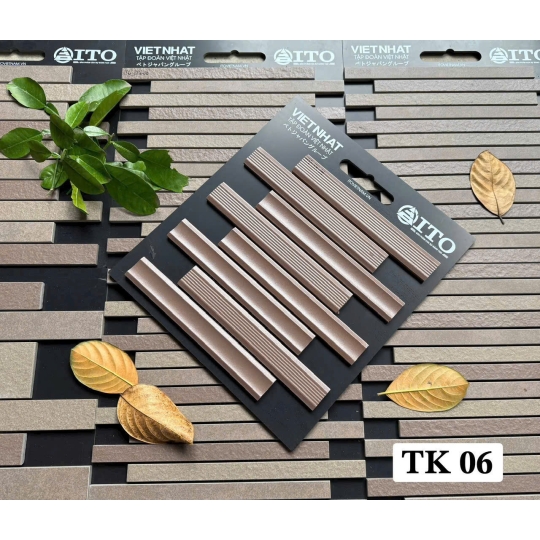 Gạch Thanh Đũa ITO TK 245x325mm Kết Hợp Họa Tiết Lõm & Sọc – Tạo Sắc Thái Độc Đáo Cho Mặt Tiền