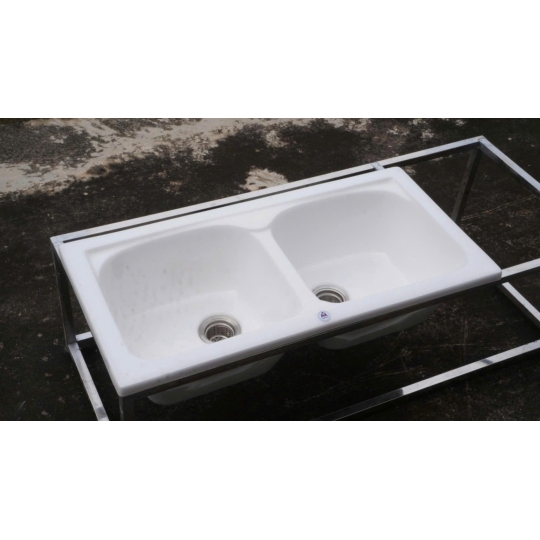 Chậu Đá Rửa Chén Nhân Tạo 2 Ngăn DuoStone S2N-10