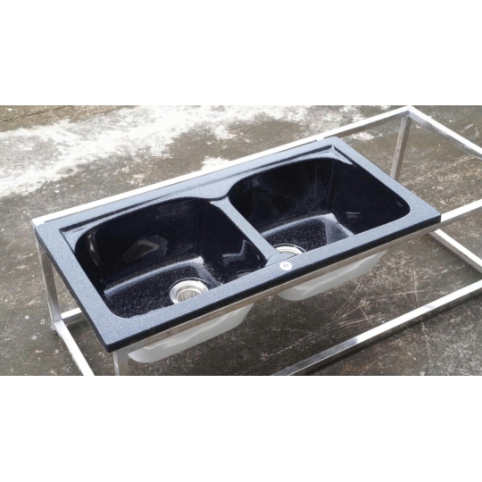 Chậu Đá Rửa Chén Nhân Tạo 2 Ngăn DuoStone S2N-10