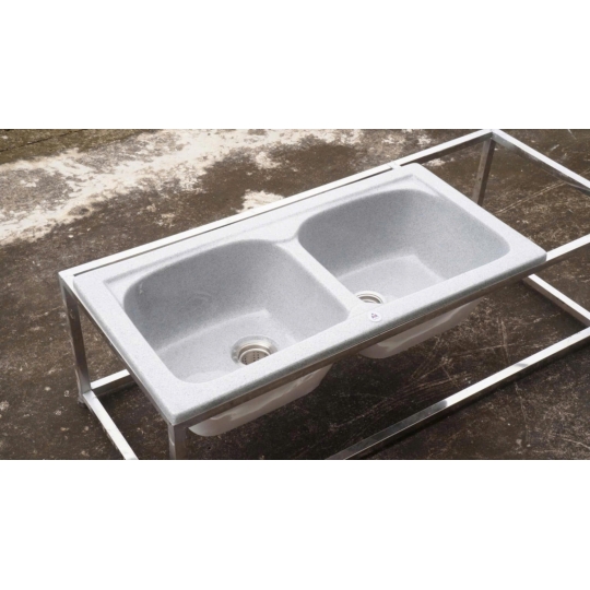 Chậu Đá Rửa Chén Nhân Tạo 2 Ngăn DuoStone S2N-10