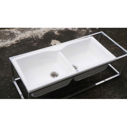 Chậu Đá Rửa Chén Nhân Tạo 2 Ngăn TwinLux S2N-11