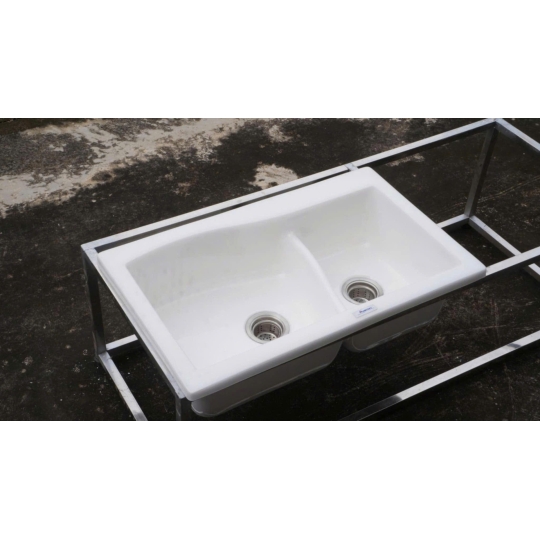 Chậu Đá Rửa Chén Nhân Tạo 2 Ngăn DoubleClassic S2N-12