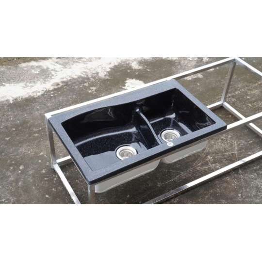 Chậu Đá Rửa Chén Nhân Tạo 2 Ngăn DoubleClassic S2N-12