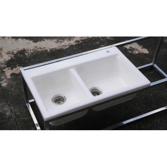 Chậu Đá Rửa Chén Nhân Tạo 2 Ngăn StoneDuo S2N-13