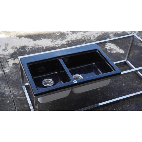 Chậu Đá Rửa Chén Nhân Tạo 2 Ngăn StoneDuo S2N-13