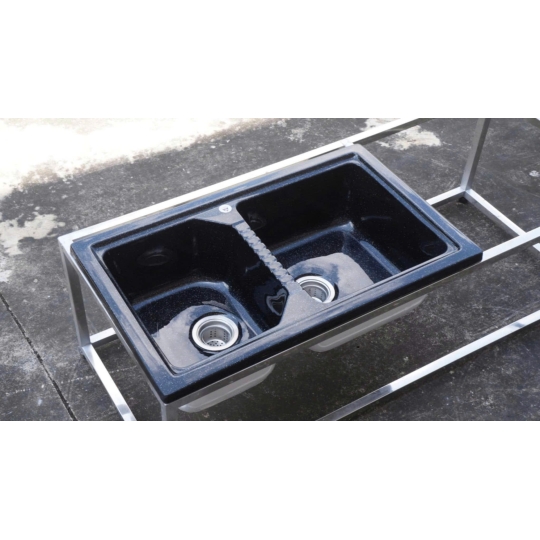 Chậu Đá Rửa Chén Nhân Tạo 2 Ngăn DualElegance S2N-14