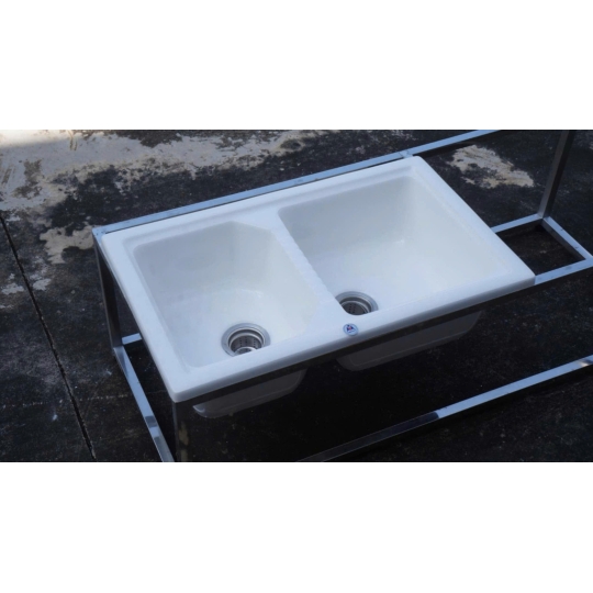 Chậu Đá Rửa Chén Nhân Tạo 2 Ngăn DualElegance S2N-14