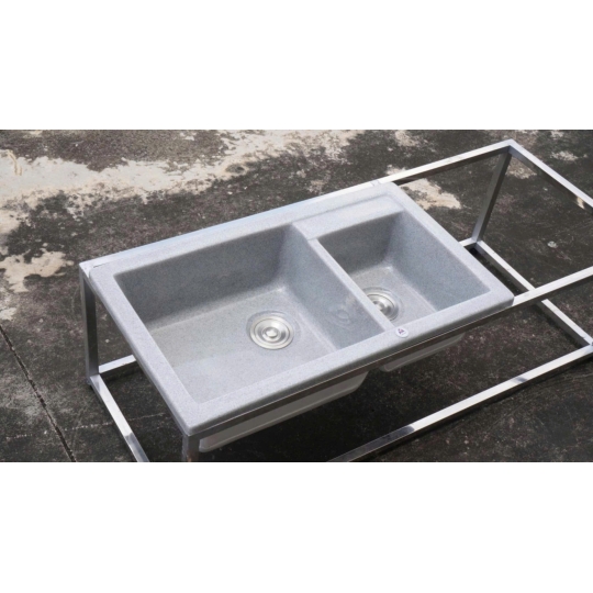 Chậu Đá Rửa Chén Nhân Tạo 2 Ngăn PrimeDuo S2N-15