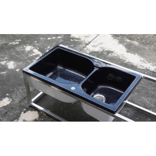 Chậu Đá Rửa Chén Nhân Tạo 2 Ngăn DuoPure S2N-16