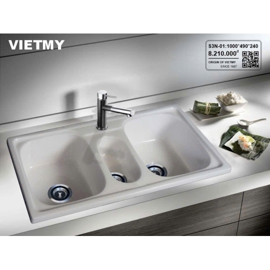 Chậu Đá 3 Ngăn Urban Flow – Tinh Gọn Cho Cuộc Sống Năng Động S3N-01