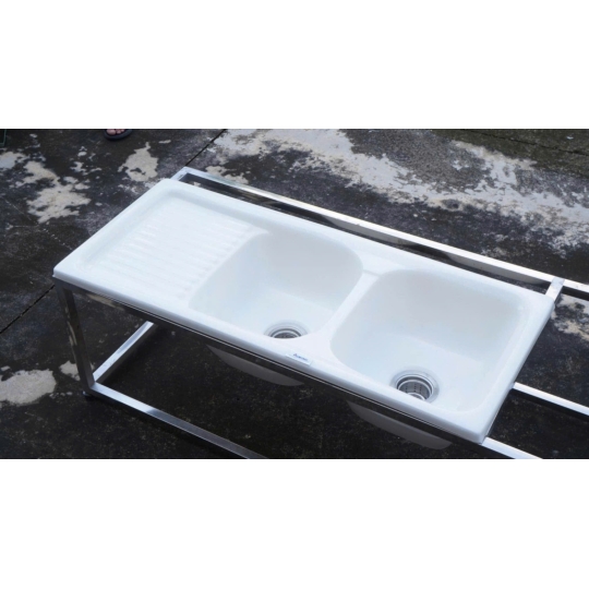 Chậu Đá Rửa Chén Nhân Tạo 2 Ngăn DoubleHarmony S2NC-01