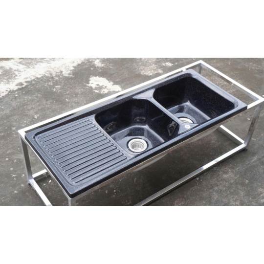 Chậu Đá Rửa Chén Nhân Tạo 2 Ngăn DualModern S2NC-02