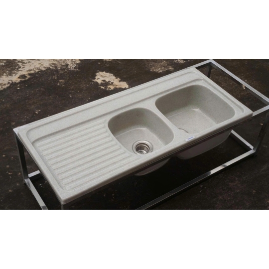 Chậu Rửa Nhân Tạo 2 Ngăn Bàn Chờ Cổ Điển Đông Dương S2NC-03