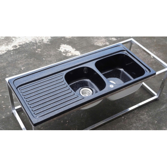 Chậu Rửa Nhân Tạo 2 Ngăn Bàn Chờ Cổ Điển Đông Dương S2NC-03