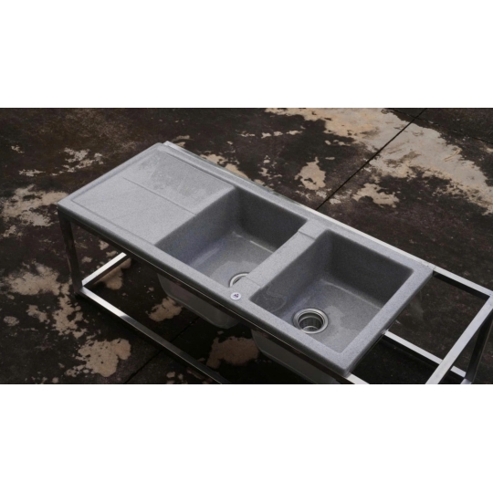 Chậu Đá Tối Giản Hikari – 2 Ngăn Bàn Chờ S2NC-05